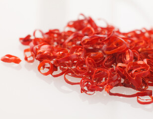 輪切り唐辛子　　白バック　