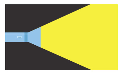 Design background flashlight yellow