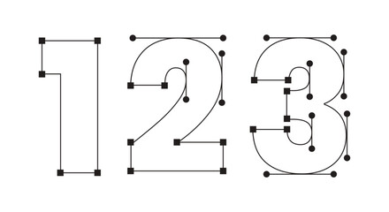 Illustration number 123 curve path unique