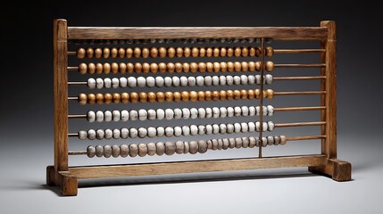 Wooden Abacus - A Classic Tool for Mathematical Calculations.