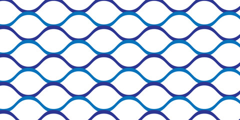 Fototapeta premium abstract creative minimalist blue wave line fence design.
