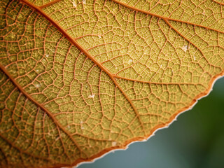 Obraz premium macro of leaf
