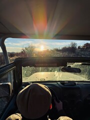 Fototapeta premium East Zion National Park. Wilderness mountaintop sunset view accessible by jeep or ATV from Ponderosa Ranch in Orderville, Utah. Hidden gem. Amazing dusk colors. Strawberry ridge and snow capped peaks.