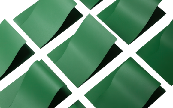 Abstract close up of a woven diamond pattern in vibrant green against a dark background - Powered by Adobe