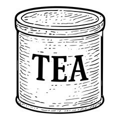 Tea Tin Container