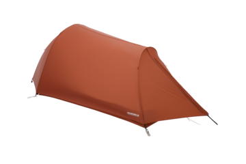 Rugged outdoor tent with transparent background