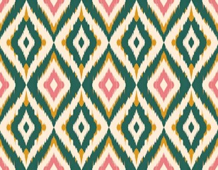 Vibrant Diamond Geometric Pattern Design