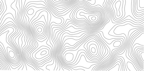 Abstract Topographic background. Geographic line map. Wavy pattern design. Paper texture imitation of a geographical map shades. Vector illustration. Topographic gradient line map. Abstract circle li  © Manjur