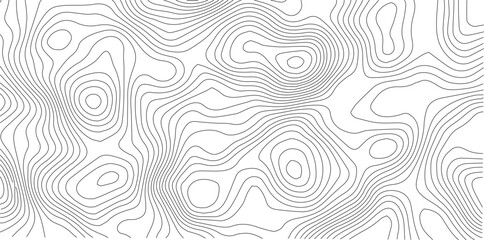 Abstract Topographic background. Geographic line map. Wavy pattern design. Paper texture imitation of a geographical map shades. Vector illustration. Topographic gradient line map. Abstract circle li  © Manjur