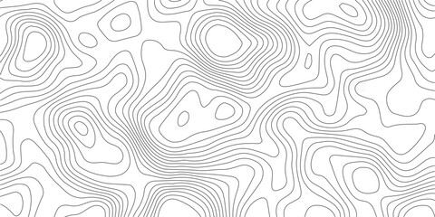 Abstract Topographic background. Geographic line map. Wavy pattern design. Paper texture imitation of a geographical map shades. Vector illustration. Topographic gradient line map. Abstract circle li  © Manjur