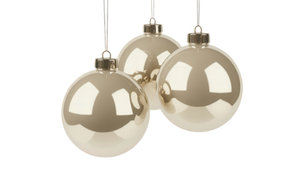 Three modern oval shaped pendant lights with reflective metallic surfaces hanging against a black background