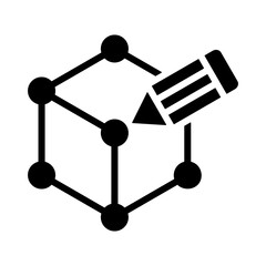 Product Design Icon - Solid Black