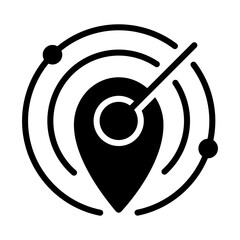Tracking Icon - Solid Black