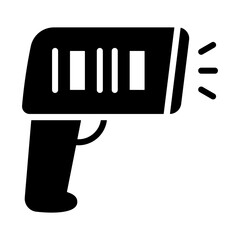 Barcode Icon - Solid Black