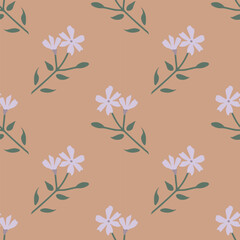 White jasmine decorative vector pattern