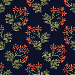 Delonix regia vector decorative pattern