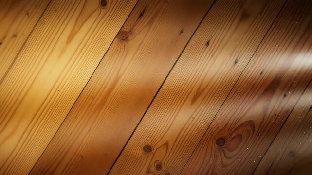 Warm Wooden Floor with Diagonal Sunlight Rays plank