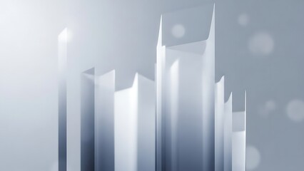 Modern abstract architecture with dynamic light and shadow creating a sophisticated, clean, and minimalist aesthetic perfect for corporate branding and innovative design concepts