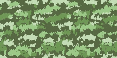 Camouflage background. Seamless pattern.Vector. 迷彩パターン テクスチャ 背景素材