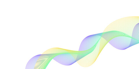 Abstract colorful flowing smoke wave pattern design illustration