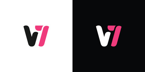 Modern and unique W7 letter logo design