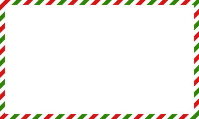 green red stripes frame, christmas announcement message template, new year greetings background