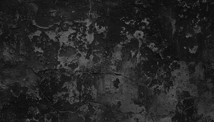 Dark cracked concrete background with peeling paint texture and grunge surface creating moody aged effect for design and wallpaper Background Concept