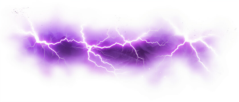 Abstract Purple Lightning Spark & Glow