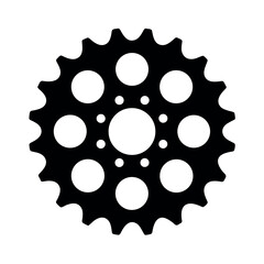 Cogwheel Silhouette Vector Illustration