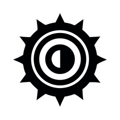 Copyright Symbol Silhouette Vector Illustration