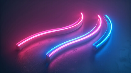 minimal type with neon line accents, symbol of digital detox