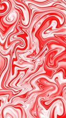 Vibrant abstract red and white fluid marble texture with flowing waves and gradient light, ideal for web design, print templates, and creative branding.