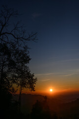 Fototapeta premium sunrise in the morning on mountain