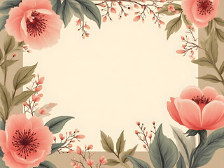 floral background with flowers