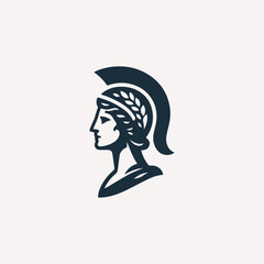 Modern Athena Goddess Logo