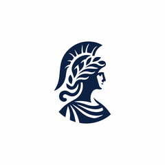 Modern Athena Goddess Logo
