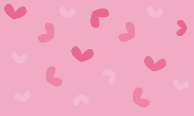 pink hearts background