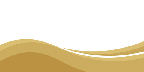 Vector gold line background curve element with white space for text and message design, overlapping layers, vector