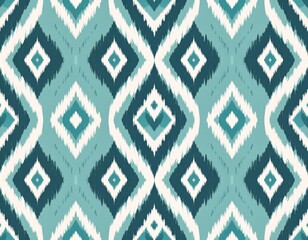 Decorative Geometric Diamond Textile Design