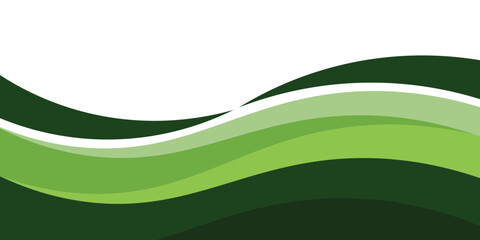 Vector green line background curve element with white space for text and message design, overlapping layers, vector,eps.10