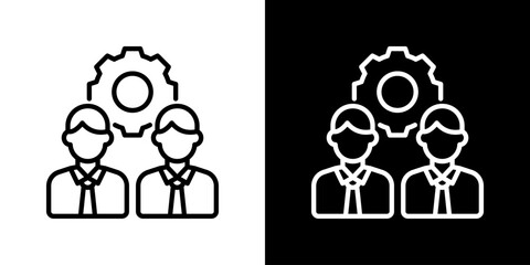 Employee Icon Vector Illustration. Designed For Creative Flexibility In Light And Dark Versions. 
