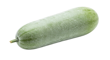 Fresh winter melon, also known as ash gourd or wax gourd, a healthy and versatile vegetable, isolated on transparent background