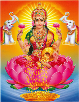 Hindu God Gaja Lakshmi