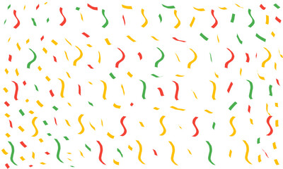 Colorful Confetti Pattern on Transparent Background — Festive Celebration Design
