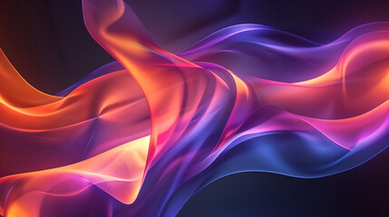 abstract background with colorful waves and glowing lines. abstr