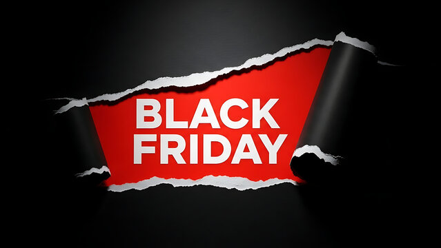 Black friday torn paper sale