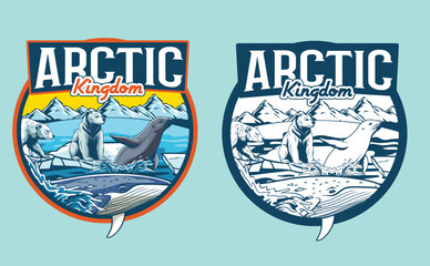 poster design featuring the natural beauty of the poles