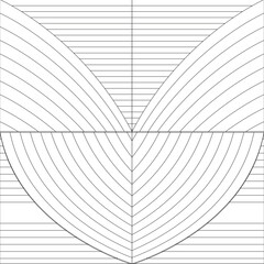 Paper heart of wings illustration pattern concept on blue light wave web backgrounds