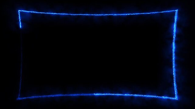 Abstract blue light frame animation motion