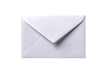 White paper envelope with triangular flap on black background mail letter